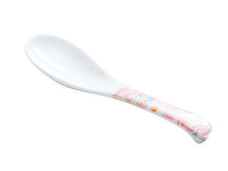 Warm Colors Flowers Porcelain Soup Spoon For Discount