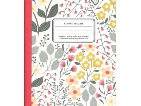 Kyokuto Flower Pattern 9mm Line Ruled Notebook CF158IV Supply