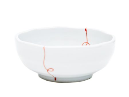 Arita Ware Red Line Porcelain Mini Bowl For Discount