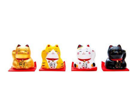 Yakushigama Ceramic Small Beckoning Cats Cheap