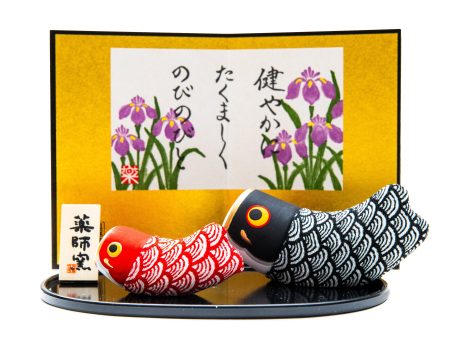 Yakushigama Ceramic Koinobori Parent & Child Discount