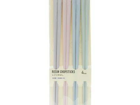 4-pair 23cm Pastel Color Resin Chopsticks Online now