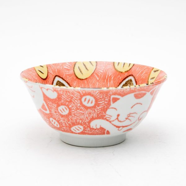 2 Sets Ensembles Cat For Gift In Box Ceramic Bowls & Chopsticks Set Online