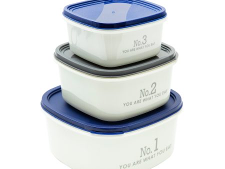 You are what you eat Melange Containers (3pcs) Online now