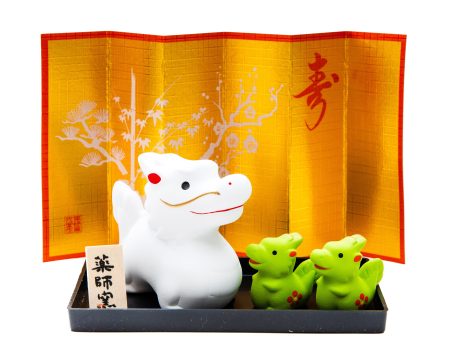 Yakushigama Set Ceramic Dragon Parent & Chidren Cheap