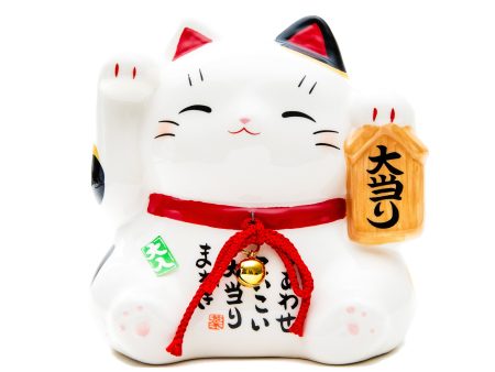 Yakushigama Jackpot Beckoning Cat Coin Bank Sale