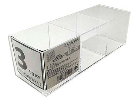 3-Section Clear Organizer with Compartments Sale