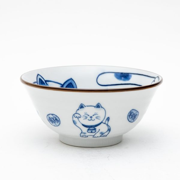 2Sets Ensembles 15cm Beckoning Cat For Gift In Box Ceramic Bowls & Chopsticks Set Online Hot Sale