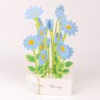 3D Glooming Message Card Blue Daisy Discount