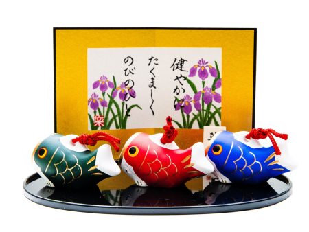 Yakushigama Ceramic 3 Koinobori Set Discount