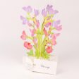 3D Glooming Message Card Sweet Pea For Cheap