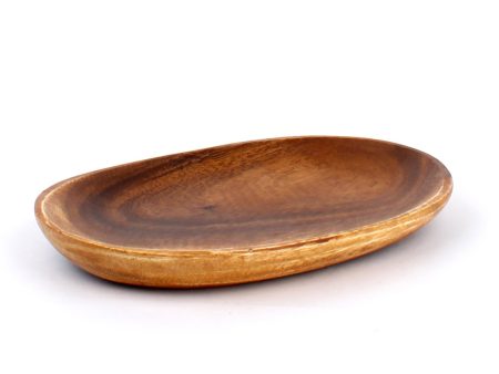 Acacia Wood Oval Long Plate Hot on Sale