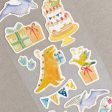 NB Washi Paper Birthday Dinousaurs Stickers Fashion