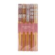 5 Set Bamboo Chopsticks 22.5cm on Sale