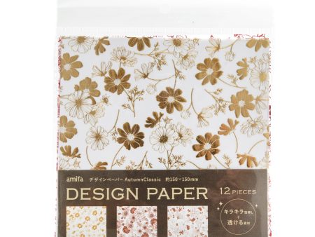 Amifa Design Paper Autumn Classic 12 Sheets Discount