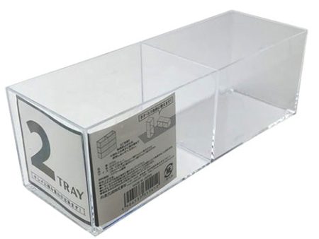 2-Section Clear Organizer with Compartments Online Hot Sale