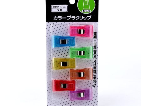 7-Color Binder Clip 7pcs Online now