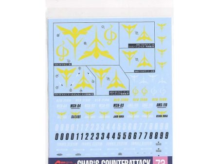 Bandai Gundam Decal 72 Char s Counterattack Zeon Ver. on Sale