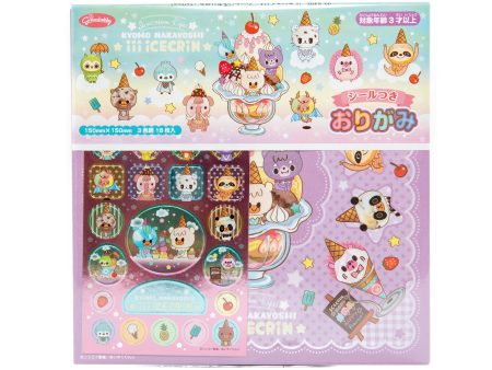 Animal Ice Cream Origami Paper with Stickers For Discount