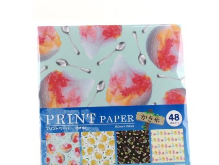 4-Design Popsicle   Ice Dessert Origami Design Paper (48 Sheets) Online