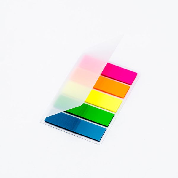 5-Color Sticky Notes with Cover (100 sh) on Sale