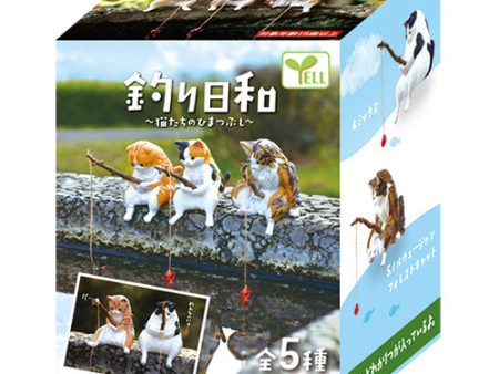 Collectible Fishing Cat Figurines Blind Box Cheap