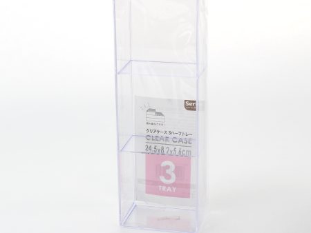 3-Section Clear Stackable Case Tray For Discount