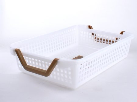 White Mesh Basket with Handles Online Sale