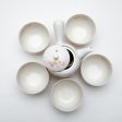 6pcs Cherry Blossoms For Gift In Box Porcelain Japanese Teapot & Teacups Online Hot Sale