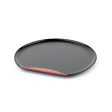 Black Lacquer Half Moon Tray (12.4x13.5x0.8cm) Supply