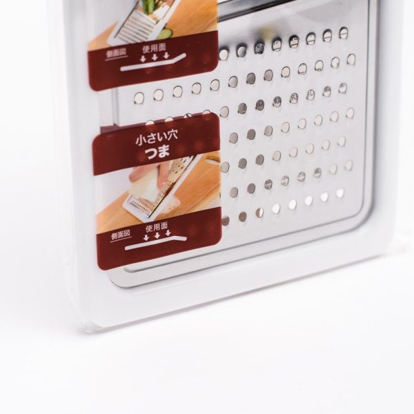 3-in-1 Grater (3-Way Silver White 24.5x11.2cm) Online Sale