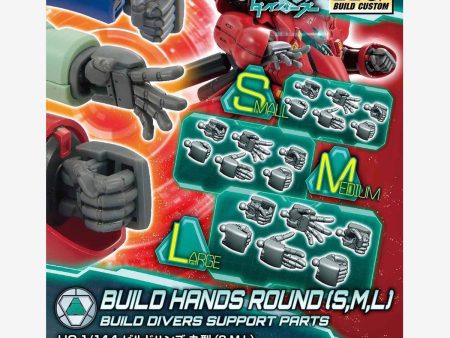 Bandai HG Build Custom 1 144 Build Hands Round (S,M,L) Supply