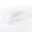 3-Section Clear Stackable Case Tray For Discount