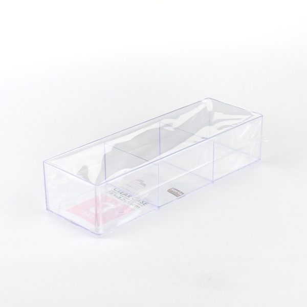 3-Section Clear Stackable Case Tray For Discount