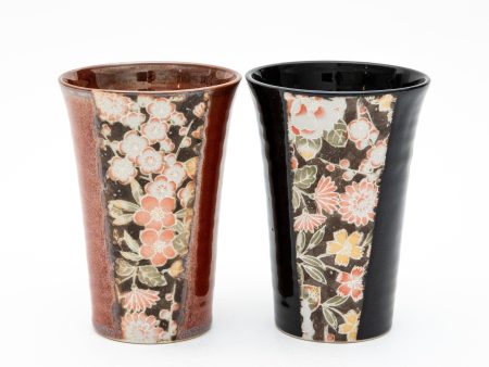 2pcs 8cm Kaga Yuzen Pattern For Gift In Box Porcelain Tumblers Sale