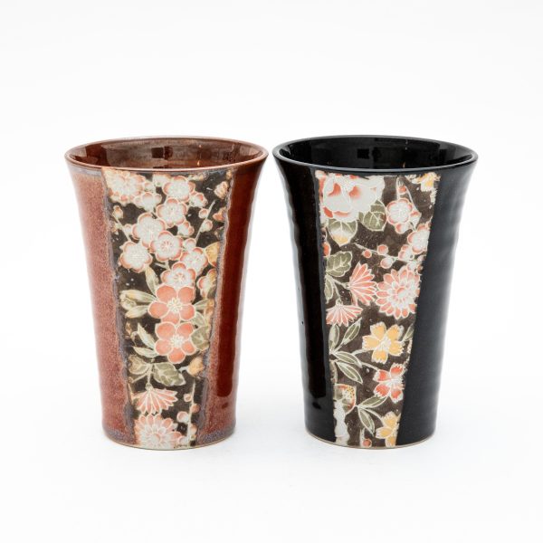 2pcs 8cm Kaga Yuzen Pattern For Gift In Box Porcelain Tumblers Sale