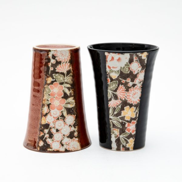 2pcs 8cm Kaga Yuzen Pattern For Gift In Box Porcelain Tumblers Sale