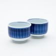 3pcs Tokusa Stripes For Gift In Box Ceramic Tokkuri Sake Bottle & Cups Discount