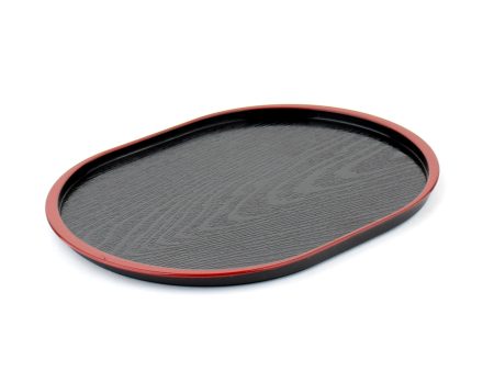 Black Lacquer Oval Tray Online Sale