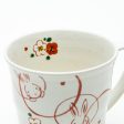 2pcs Rabbits Flowers For Gift In Box Porcelain Mugs Fashion