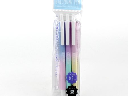 Ballpoint Pen (0.5mm, 3 pcs) For Discount